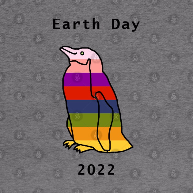 Rainbow Penguin Earth Day 2022 by ellenhenryart